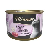 Беззерновий вологий корм Miamor Feine Beute mit Ente для котів, качка, 185 г