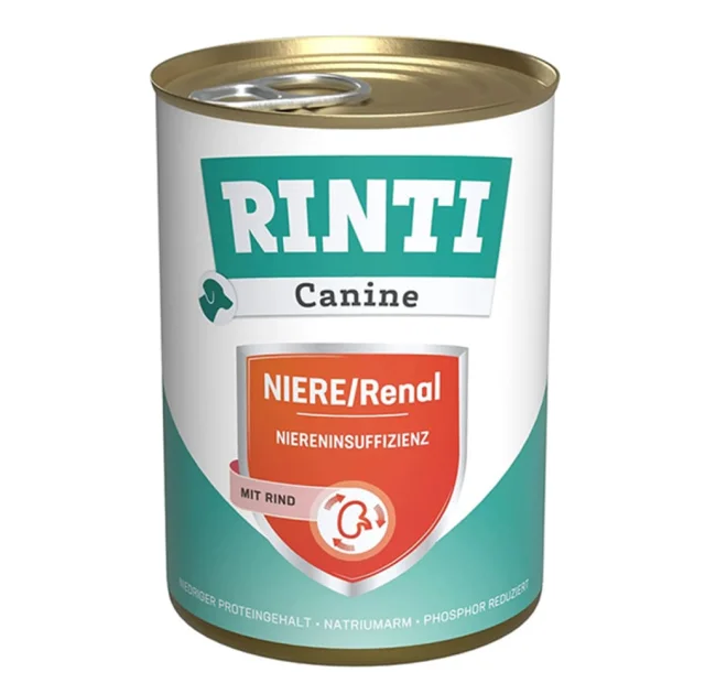 Вологий корм Rinti Canine Veterinary Niere/Renal mit Rind для собак із захворюванням нирок, яловичина, 400 г
