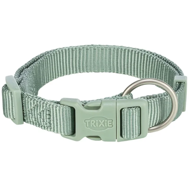Ошейник Trixie "Premium" для собак, L-XL, 40-65 см, 2.5 см, шалфей