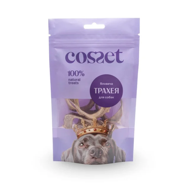 Лакомства Cosset для собак, лиофилизированная говяжья трахея, 30 г