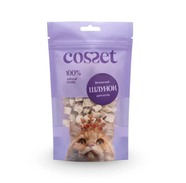 Лакомства Cosset для кошек, лиофилизированный говяжий желудок, 40 г