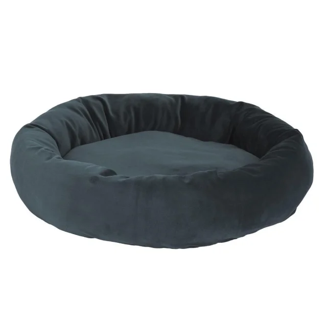 Лежак-пончик AnimAll Luna для кошек и собак, зеленый, размер М, 65×65×20 см