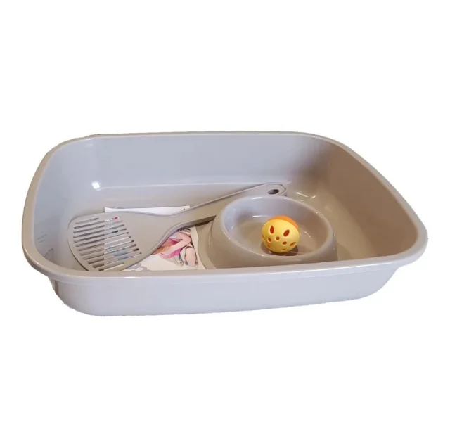 Комплект Georplast Welcome Starter Kit For Kitten для кошенят, 37×27×8.5 см, бежевий
