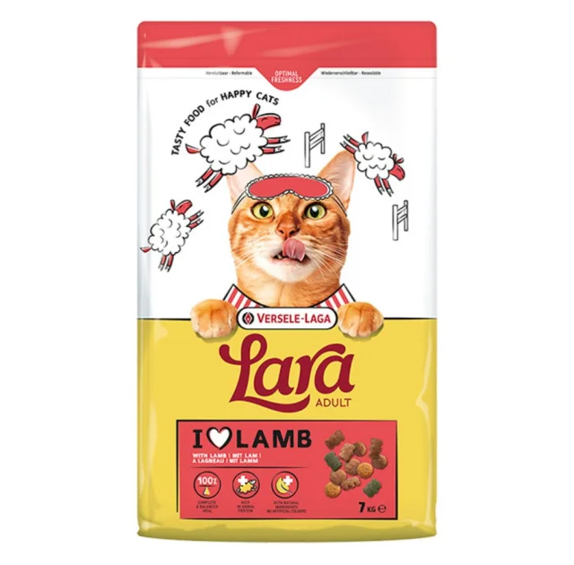 Сухий корм Lara Adult with Lamb для дорослих котів, ягня, 7 кг