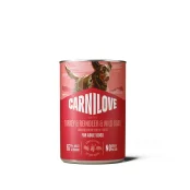 Вологий корм Carnilove Turkey & Reindeer & Wildboar для собак, паштет, індичка, оленина і дикий кабан, 400 г