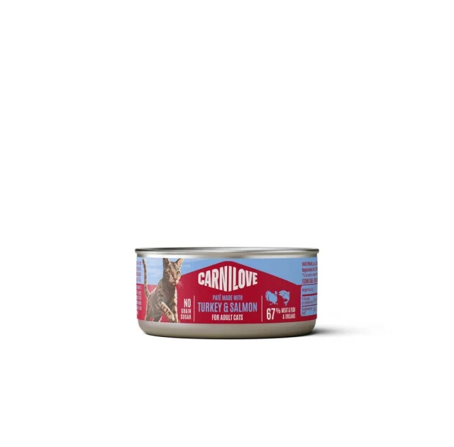 Вологий корм Carnilove Turkey & Salmon для котів, паштет, індичка і лосось, 100 г