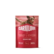 Вологий корм Carnilove Turkey & Venison with Strawberry Leaves для собак, паштет, індичка та оленина з листям полуниці, 300 г