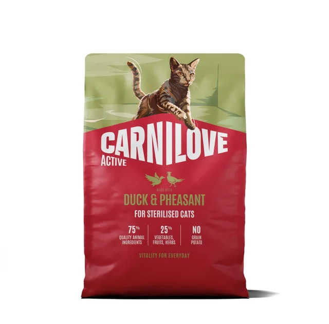 Сухий корм Carnilove Active Duck & Pheasant Sterilised для стерилізованих котів, качка і фазан, 2 кг