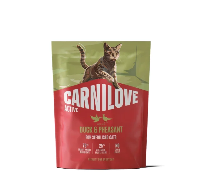 Сухий корм Carnilove Active Duck & Pheasant Sterilised для стерилізованих котів, качка і фазан, 400 г