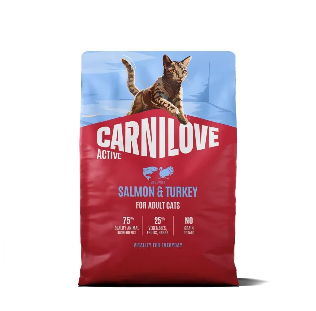 Сухий корм Carnilove Active Salmon & Turkey для котів, лосось та індичка, 2 кг