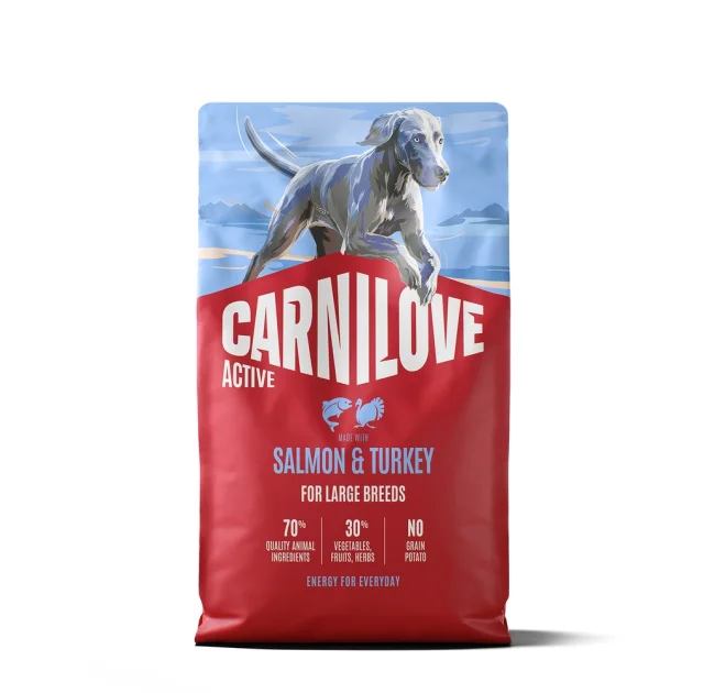 Сухий корм Carnilove Active Salmon & Turkey Large Breed для собак великих порід, лосось та індичка, 4 кг