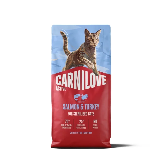 Сухий корм Carnilove Active Salmon & Turkey Sterilised для стерилізованих котів, лосось та індичка, 6 кг