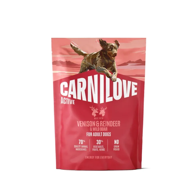 Сухий корм Carnilove Active Venison & Reindeer & Wild Boar Active Adults для активних собак, оленина і дикий кабан, 1.5 кг