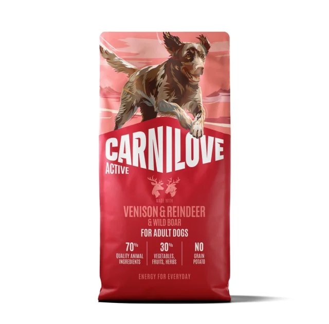 Сухий корм Carnilove Active Venison & Reindeer & Wild Boar Active Adults для активних собак, оленина і дикий кабан, 12 кг