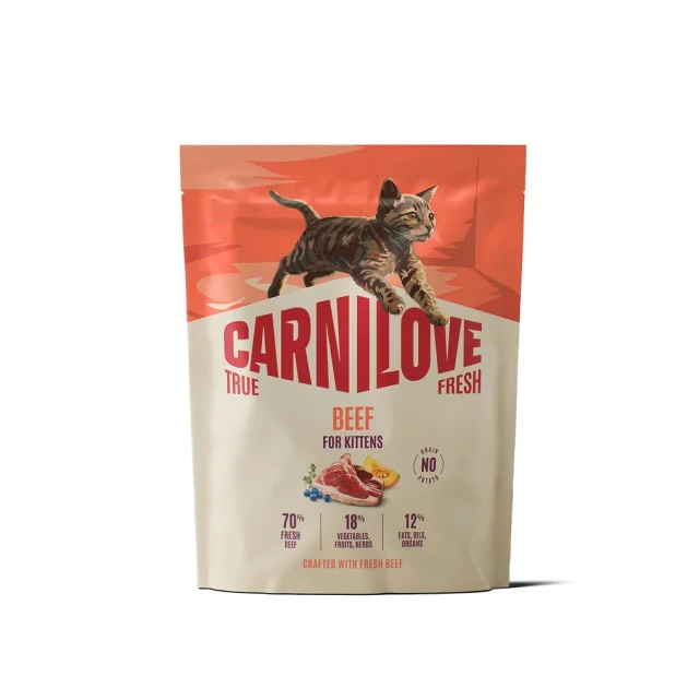 Сухий корм Carnilove True Fresh Beef Kitten для кошенят, яловичина, 400 г
