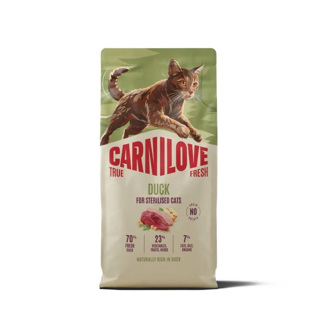 Сухий корм Carnilove True Fresh Duck Sterilised для стерилізованих котів, качка, 6 кг