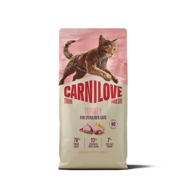 Сухий корм Carnilove True Fresh Turkey Sterilised для стерилізованих котів, індичка, 6 кг