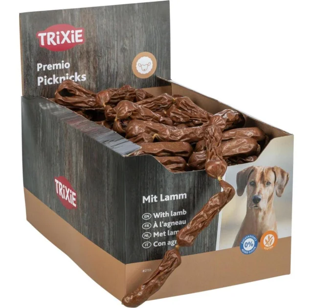 Лакомства Trixie Picknicks, сосиски с ягненком, для собак, 8 см, 8 г, 200 шт