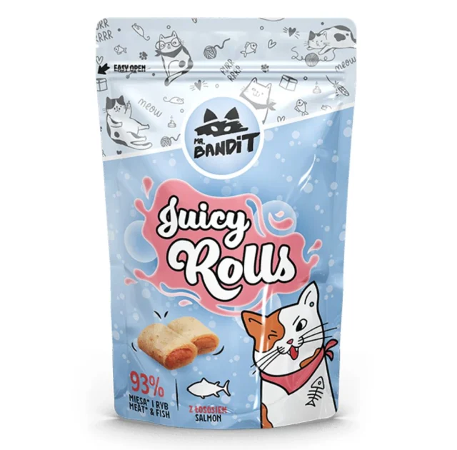 Лакомство Mr. Bandit для кошек, сочные роллы с лососем, 40 г