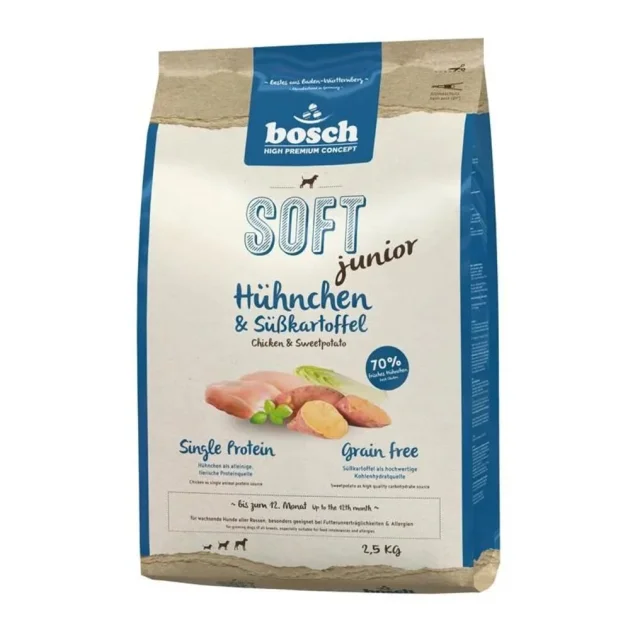 Напіввологий корм Bosch Soft Junior Chicken & Sweet Potato для цуценят, курка з бататом, 2.5 кг