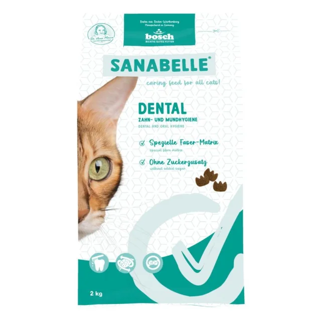 Сухий корм Bosch Sanabelle Dental для дорослих котів, догляд за зубами, 2 кг