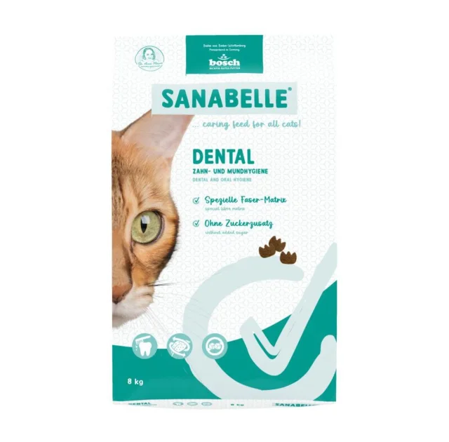 Сухий корм Bosch Sanabelle Dental для дорослих котів, догляд за зубами, 8 кг
