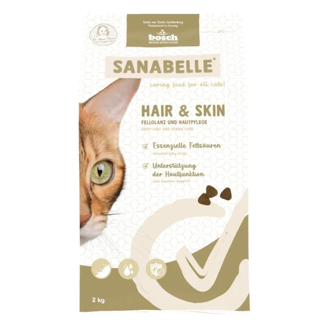 Сухий корм Bosch Sanabelle Hair & Skin для дорослих котів, догляд за шкірою та шерстю, 2 кг