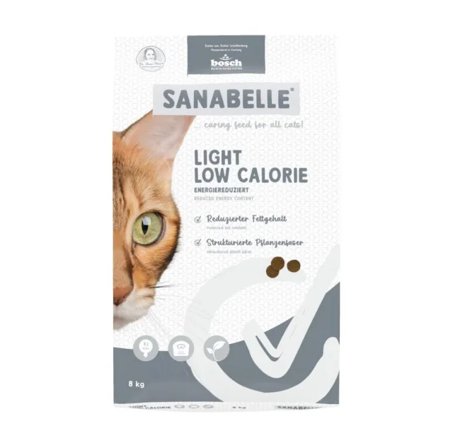 Сухий корм Bosch Sanabelle Light Low Calorie для дорослих котів з надмірною вагою, птиця, 8 кг