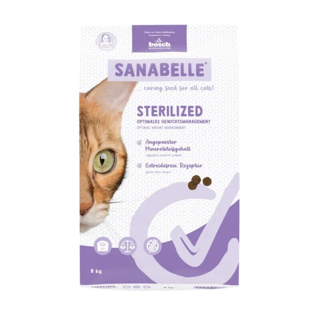Сухий корм Bosch Sanabelle Sterilized для дорослих стерилізованих котів, птиця, 8 кг