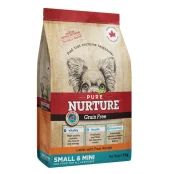 Сухой корм Pure Nurture Grain Free Power of 3 Lamb with Peas Small & Mini Adult для собак мелких и миниатюрных пород всех стадий жизни, с ягненком и горохом, 8 кг