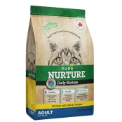 Сухий корм Pure Nurture Daily Power of 3 Chicken with Barley Adult Cats для дорослих котів, з куркою та ячменем, 8 кг