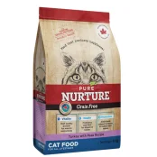 Сухий корм Pure Nurture Grain Free Power of 3 Turkey with Peas All Lifestages Cats для котів на всіх стадіях життя, з індичкою та горохом, 8 кг