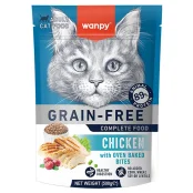 Беззерновой сухой корм Wanpy Adult Cat Grain Free Chicken для взрослых кошек, курица, 500 г