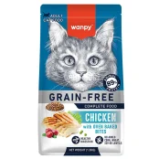 Беззерновой сухой корм Wanpy Adult Cat Grain Free Chicken для взрослых кошек, курица, 1.5 кг