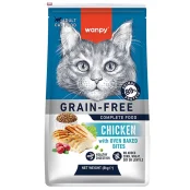 Беззерновой сухой корм Wanpy Adult Cat Grain Free Chicken для взрослых кошек, курица, 8 кг
