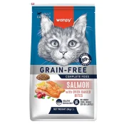 Беззерновой сухой корм Wanpy Adult Cat Grain Free Salmon для взрослых кошек, лосось, 8 кг
