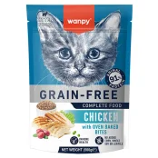 Беззерновой сухой корм Wanpy Kitten Grain Free Chicken для котят, с курицей, 500 г