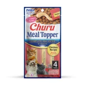Лакомство Inaba Churu Meal Topper для кошек, кремовый мусс в стиках, с курицей, 4×14 г