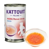 Напій Kattovit Veterinary Niere Renal Drink для котів із захворюваннями нирок, дієтичний, 0.135 л