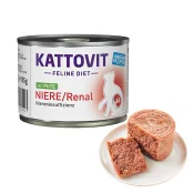 Вологий корм Kattovit Veterinary Niere Renal Turkey для котів із захворюваннями нирок, дієтичний, індичка, 0.185 кг