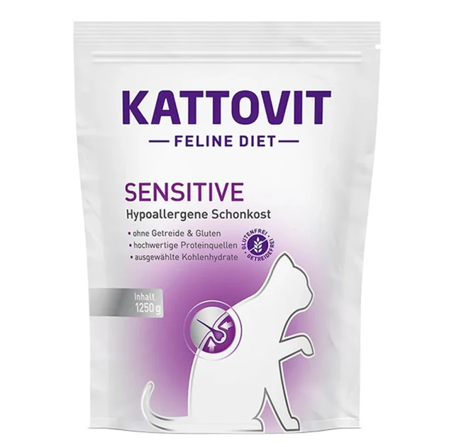 Сухий корм Kattovit Veterinary Sensitive для котів із харчовою непереносимістю, дієтичний, 1.25 кг