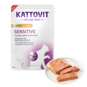 Вологий корм-паштет Kattovit Veterinary Sensitive Chicken Pate для котів із харчовою непереносимістю, беззерновий, дієтичний, курка, 0.085 кг