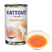 Напій Kattovit Veterinary Urinary Drink для котів із захворюваннями нижніх сечовивідних шляхів, дієтичний, 0.135 л