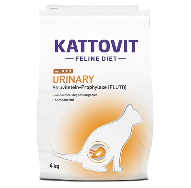 Сухий корм Kattovit Veterinary Urinary Chicken для котів із захворюваннями нижніх сечовивідних шляхів, дієтичний, 4 кг