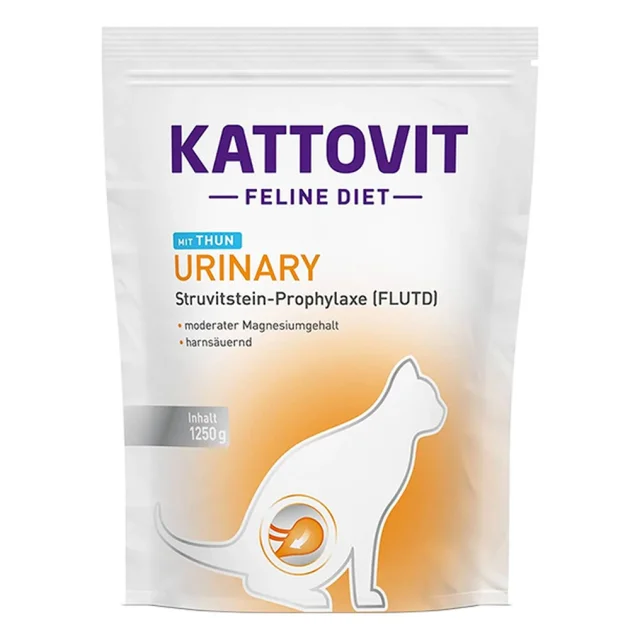 Сухий корм Kattovit Veterinary Urinary Tuna для котів із захворюваннями нижніх сечовивідних шляхів, дієтичний, 1.25 кг