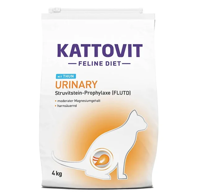 Сухий корм Kattovit Veterinary Urinary Tuna для котів із захворюваннями нижніх сечовивідних шляхів, дієтичний, 4 кг