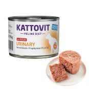 Вологий корм Kattovit Veterinary Urinary Veal для котів із захворюваннями нижніх сечовивідних шляхів, беззерновий, дієтичний, телятина, 0.185 кг