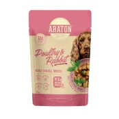 Вологий корм Araton Adult Dog All Breeds with Poultry and Rabbit для дорослих собак, птиця з кроликом, 85 г