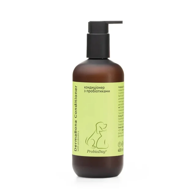 Кондиціонер ProbioDay DermaBona Conditioner для собак та котів, з пробіотиками, 0.4 л