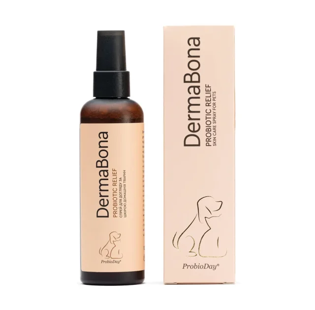 Спрей ProbioDay DermaBona для собак та котів, антибактеріальний, з пробіотиками, 0.1 л